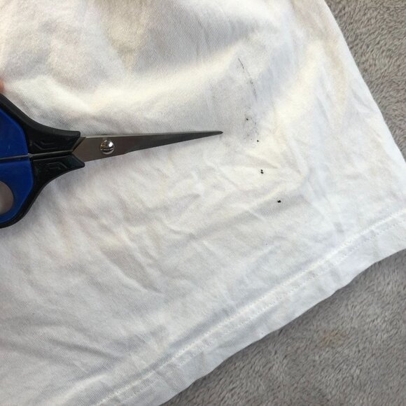 Supreme Mens T-Shirt Medium White Classic Short Sleeve Crew Neck FLAWS - Picture 10 of 16